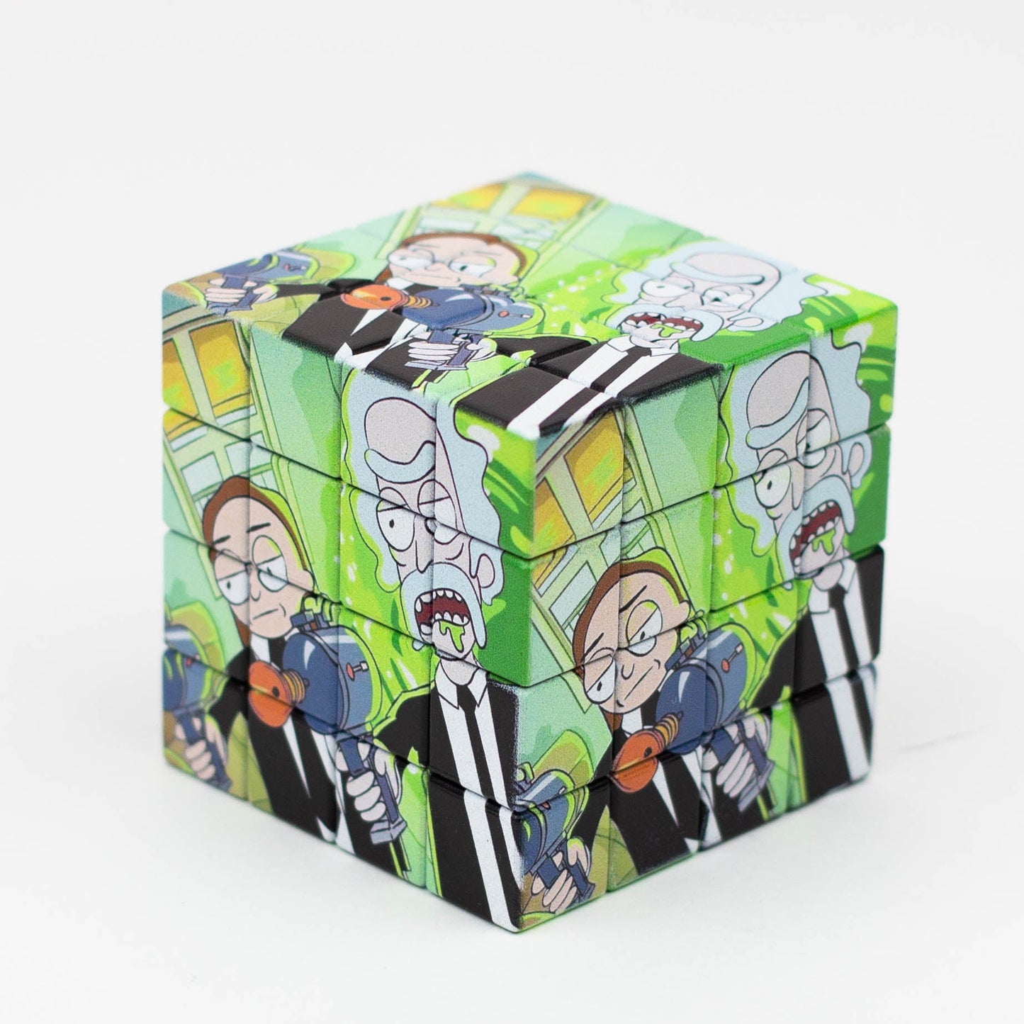 Cartoon Cube Herb Grinder - 4 Parts_2