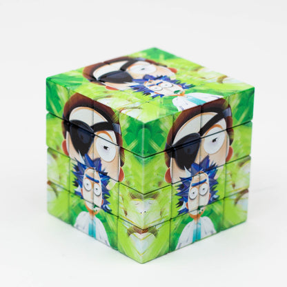 Cartoon Cube Herb Grinder - 4 Parts_3