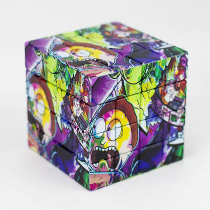 Cartoon Cube Herb Grinder - 4 Parts_7