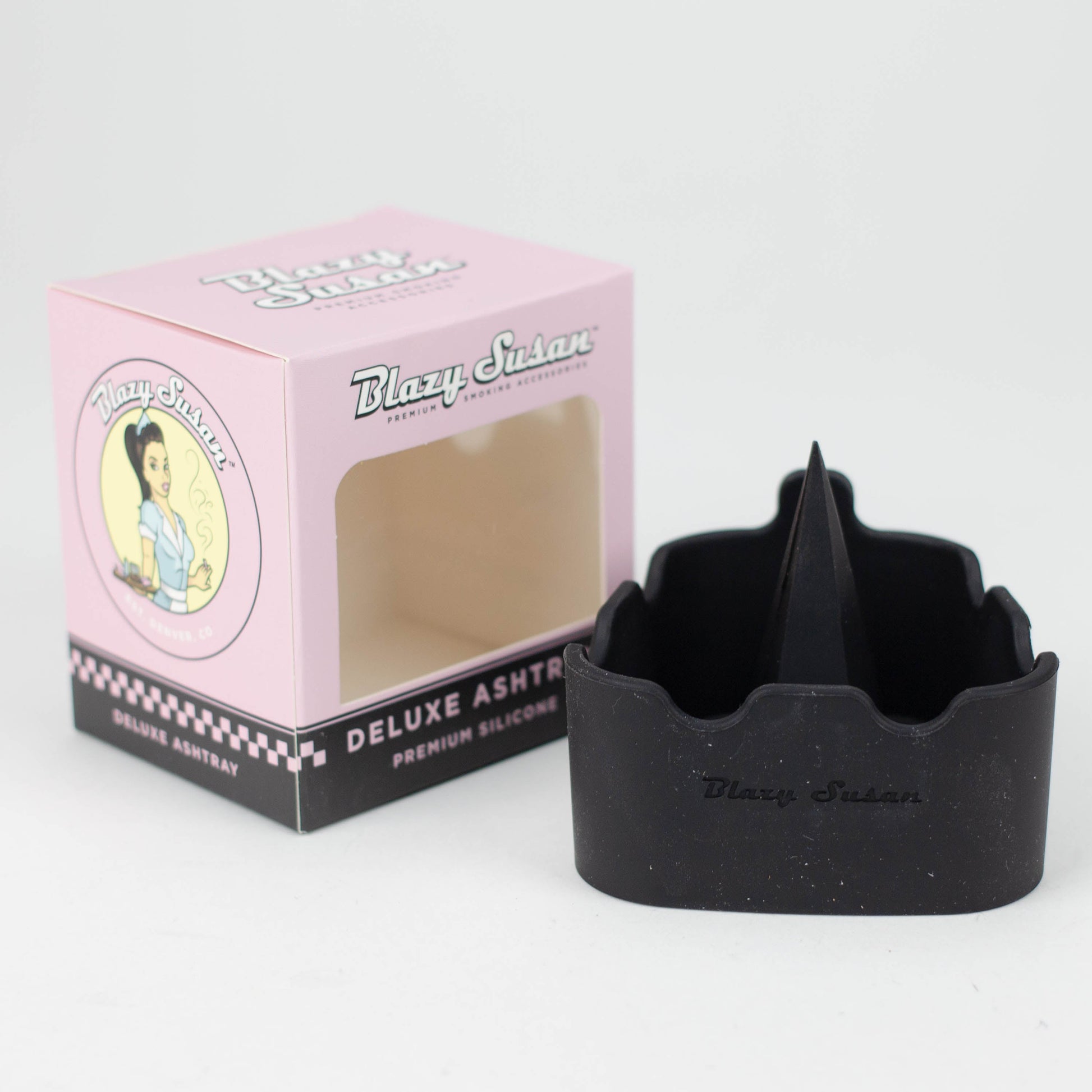 Blazy Susan | Deluxe Silicone Ashtray / Bowl Cleaner-Black_0