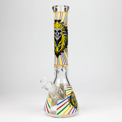 16" Glow in the dark 9mm glass water bong [GBT2301]_8