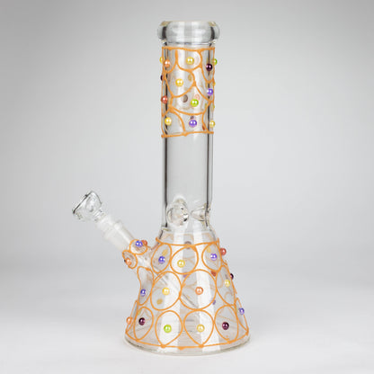 12" Royal conical hand crafted glass water bong_1