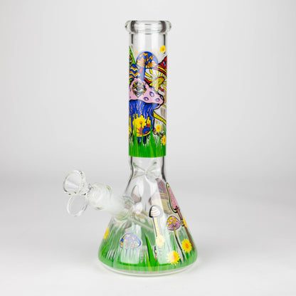 10" Glass Bong With The Nature Design_6