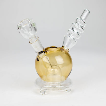 6" Apple glass water bong_3