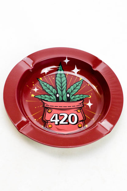 Smoke Arsenal round metal ashtray_7