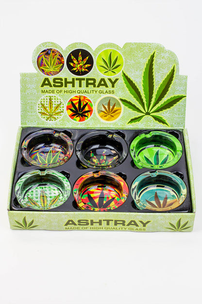 Round glass ashtray Box of 6_5