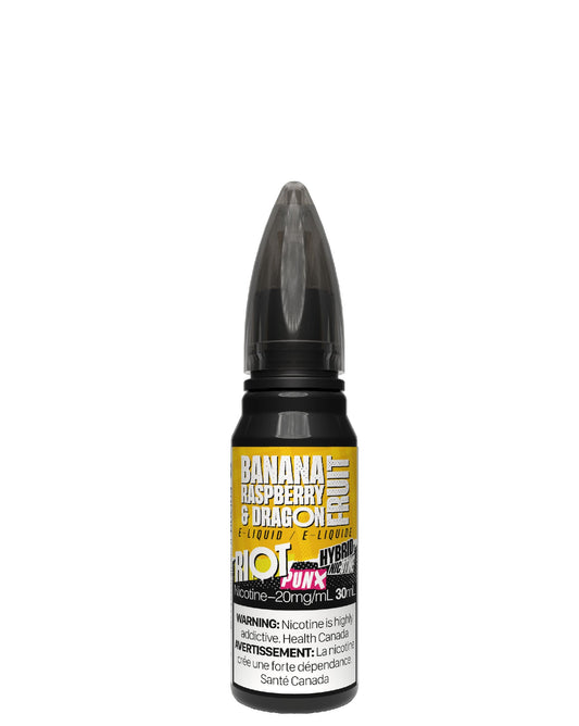 Banana, Raspberry & Dragonfruit Hybrid Salts - Punx 30ml by Riot Squad - Rigs N Clouds Canada