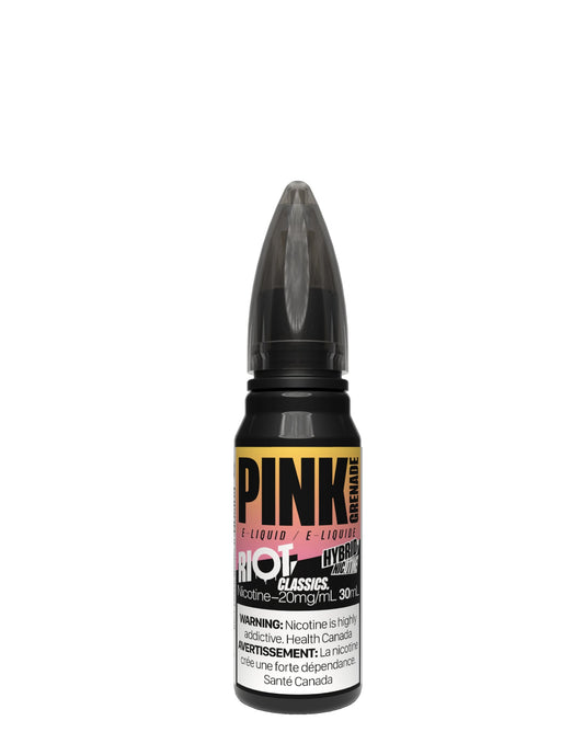 Pink Grenade Hybrid Salts 30ml by Riot S:alt - Rigs N Clouds Canada