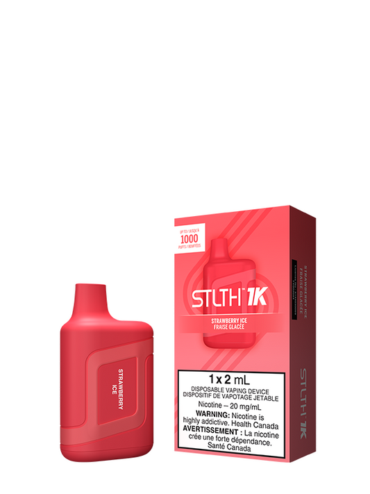 Strawberry Ice STLTH 1K Disposable (Carton of 6 Units) - Rigs N Clouds Canada