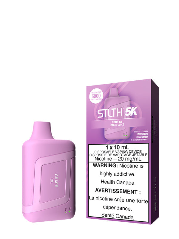 Grape Ice STLTH 5K Disposable (Carton of 5 Units) - Rigs N Clouds Canada