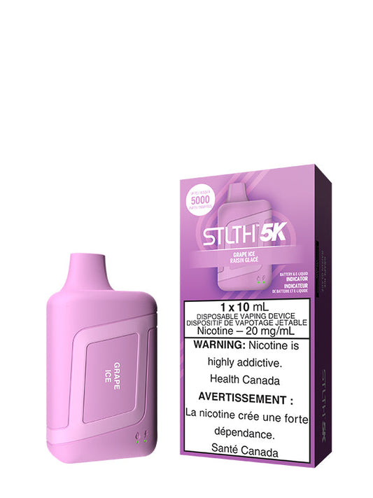 Grape Ice STLTH 5K Disposable (Carton of 5 Units) - Rigs N Clouds Canada