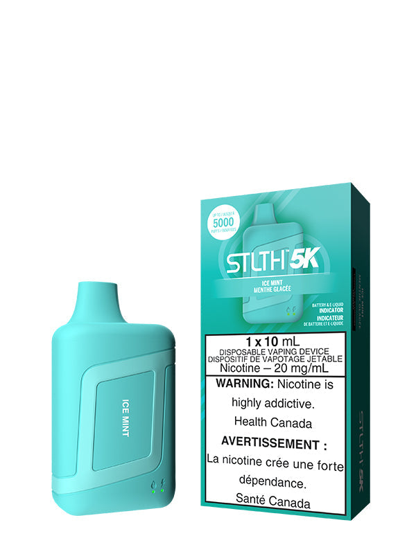 Ice Mint STLTH 5K Disposable (Carton of 5 Units) - Rigs N Clouds Canada