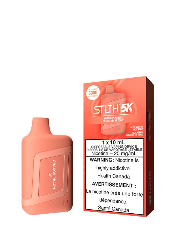 Orange Peach Ice STLTH 5K Disposable (Carton of 5 Units) - Rigs N Clouds Canada