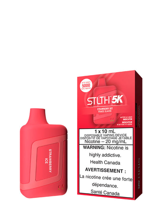 Strawberry Ice STLTH 5K Disposable (Carton of 5 Units) - Rigs N Clouds Canada