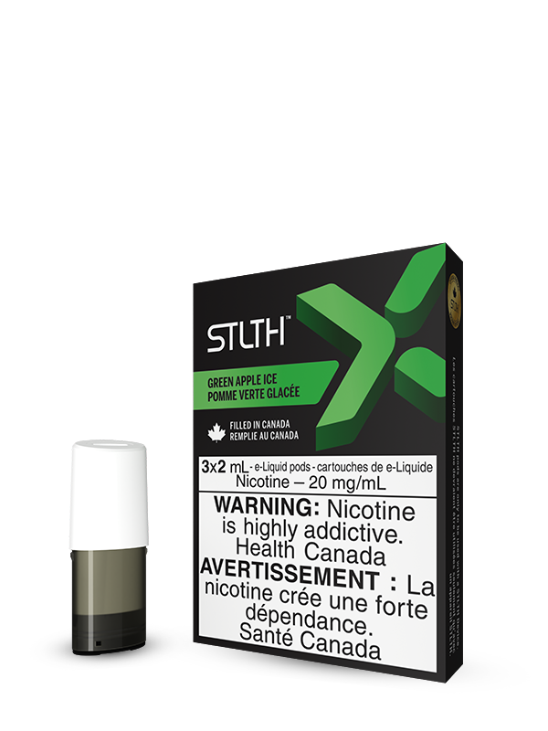 Green Apple Ice by STLTH X (3 pack) - Rigs N Clouds Canada