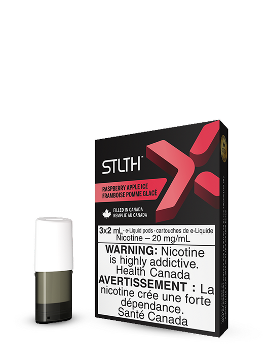 Raspberry Apple Ice by STLTH X (3 pack) - Rigs N Clouds Canada