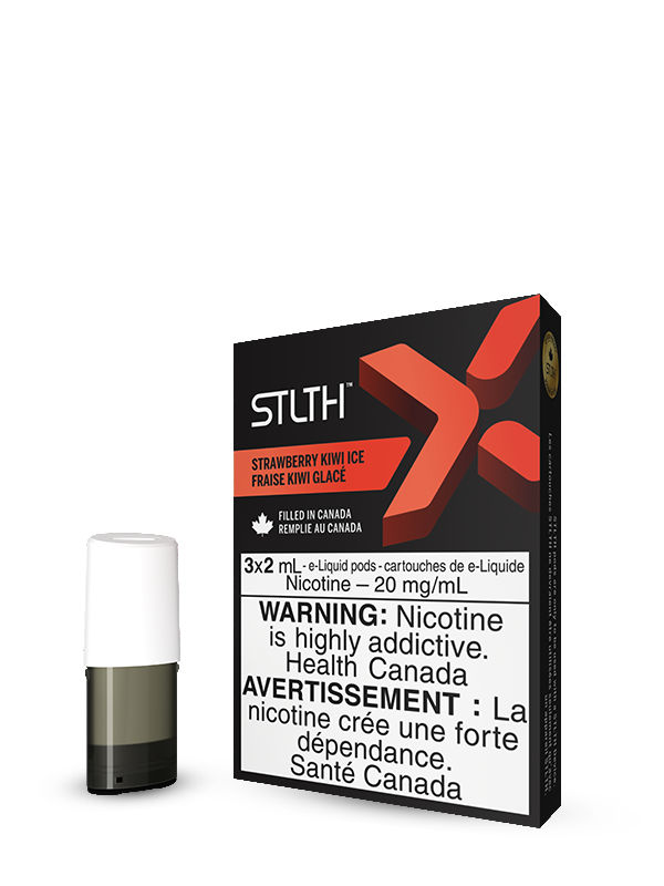 Strawberry Kiwi Ice by STLTH X (3 pack) - Rigs N Clouds Canada