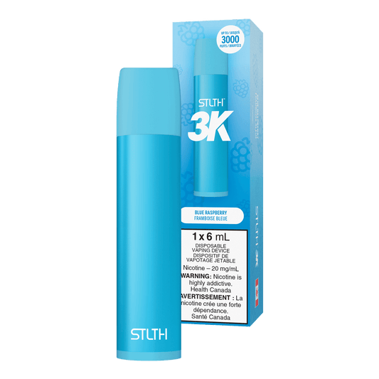 Blue Raspberry STLTH 3K Disposable (Carton of 6 Units) - Rigs N Clouds Canada