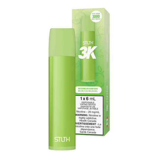 Watermelon Honeydew STLTH 3K Disposable (Carton of 6 Units) - Rigs N Clouds Canada