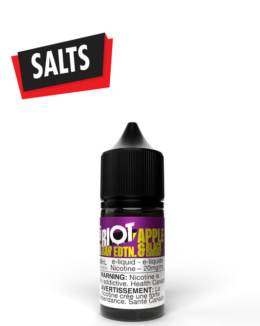 Apple Blackcurrant Salts 30ml by Riot Bar - Rigs N Clouds Canada