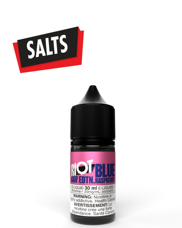 Blue Raspberry Salts 30ml by Riot Bar - Rigs N Clouds Canada