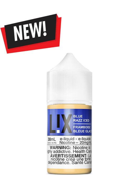 Blue Razz Iced Salts 30ml by L!X - Rigs N Clouds Canada