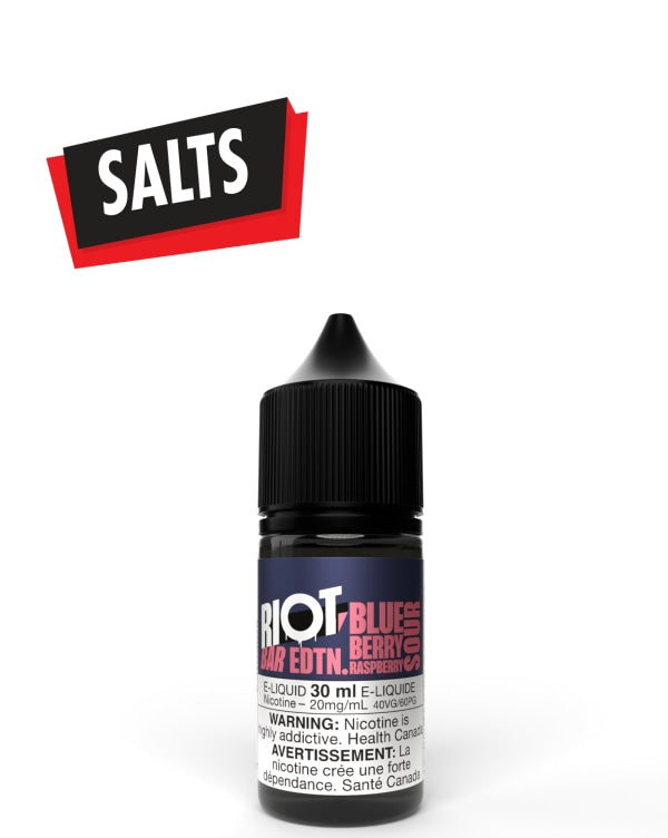 Blueberry Sour Raspberry Salts 30ml by Riot Bar - Rigs N Clouds Canada