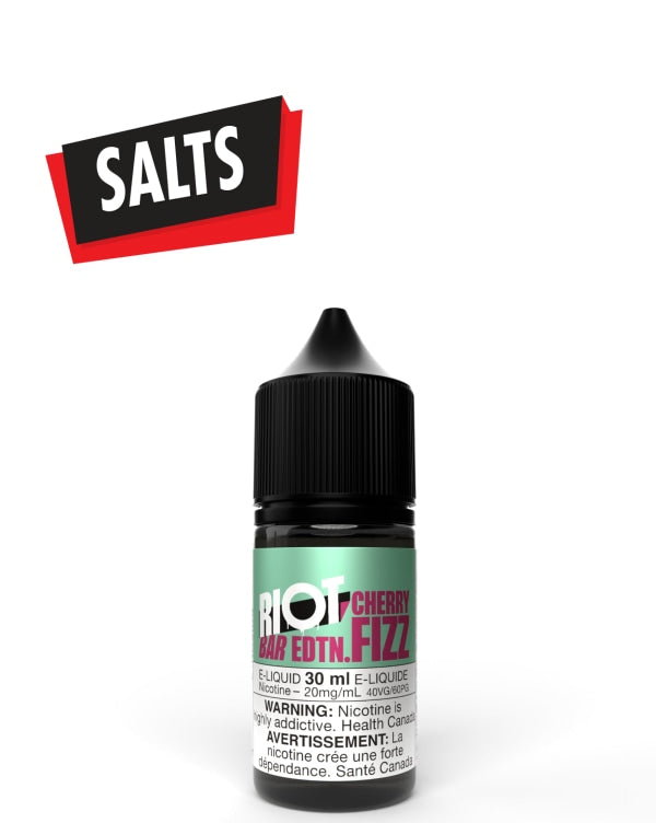 Cherry Fizz Salts 30ml by Riot Bar - Rigs N Clouds Canada