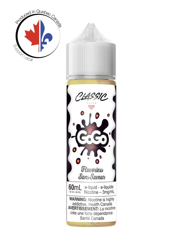 Flavorless 60ml by Gogo Juice - Rigs N Clouds Canada