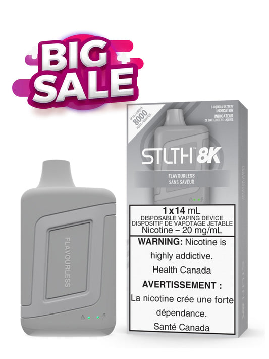 Flavourless STLTH 8K Disposable (Carton of 5 Units) - Rigs N Clouds Canada