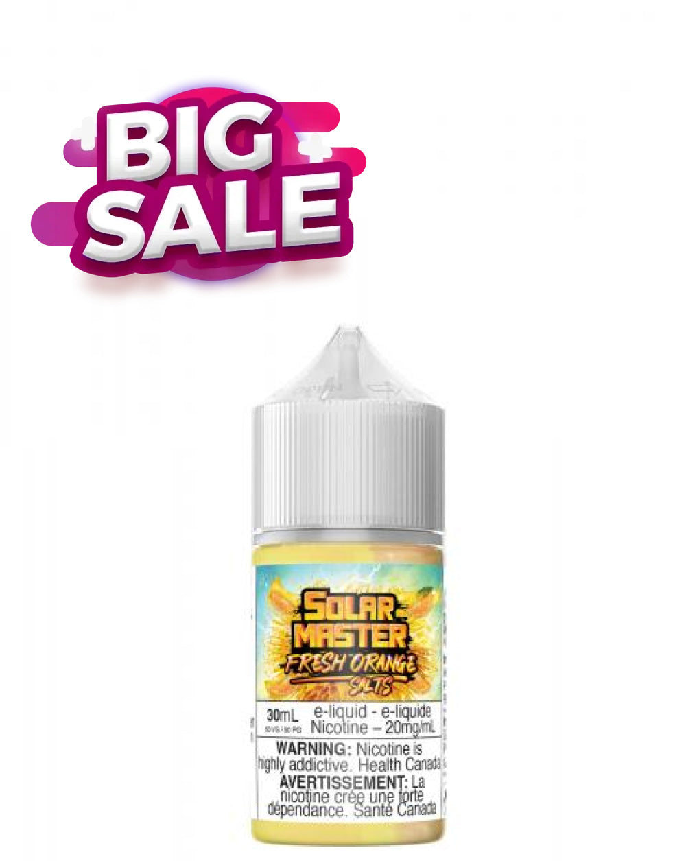 Fresh Orange SALTS 30ml by Solar Master - Rigs N Clouds Canada