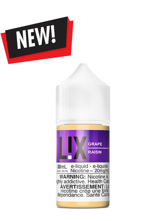 Grape Salts 30ml by L!X - Rigs N Clouds Canada