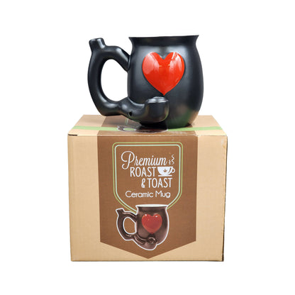 embossed red heart mug - white inside_4