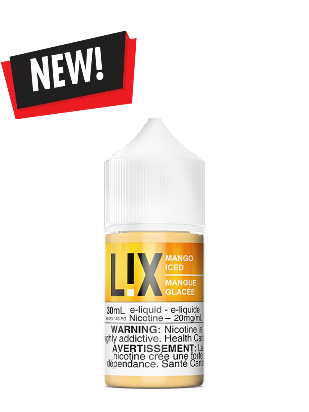 Mango Iced Salts 30ml by L!X - Rigs N Clouds Canada