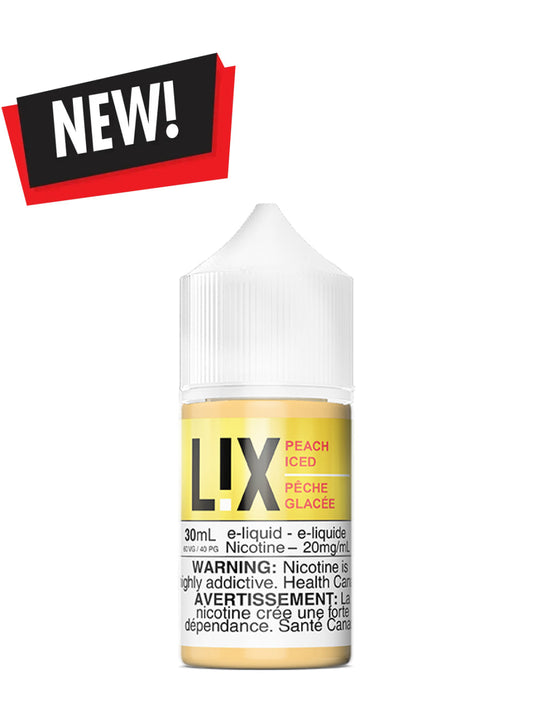 Peach Iced Salts 30ml by L!X - Rigs N Clouds Canada