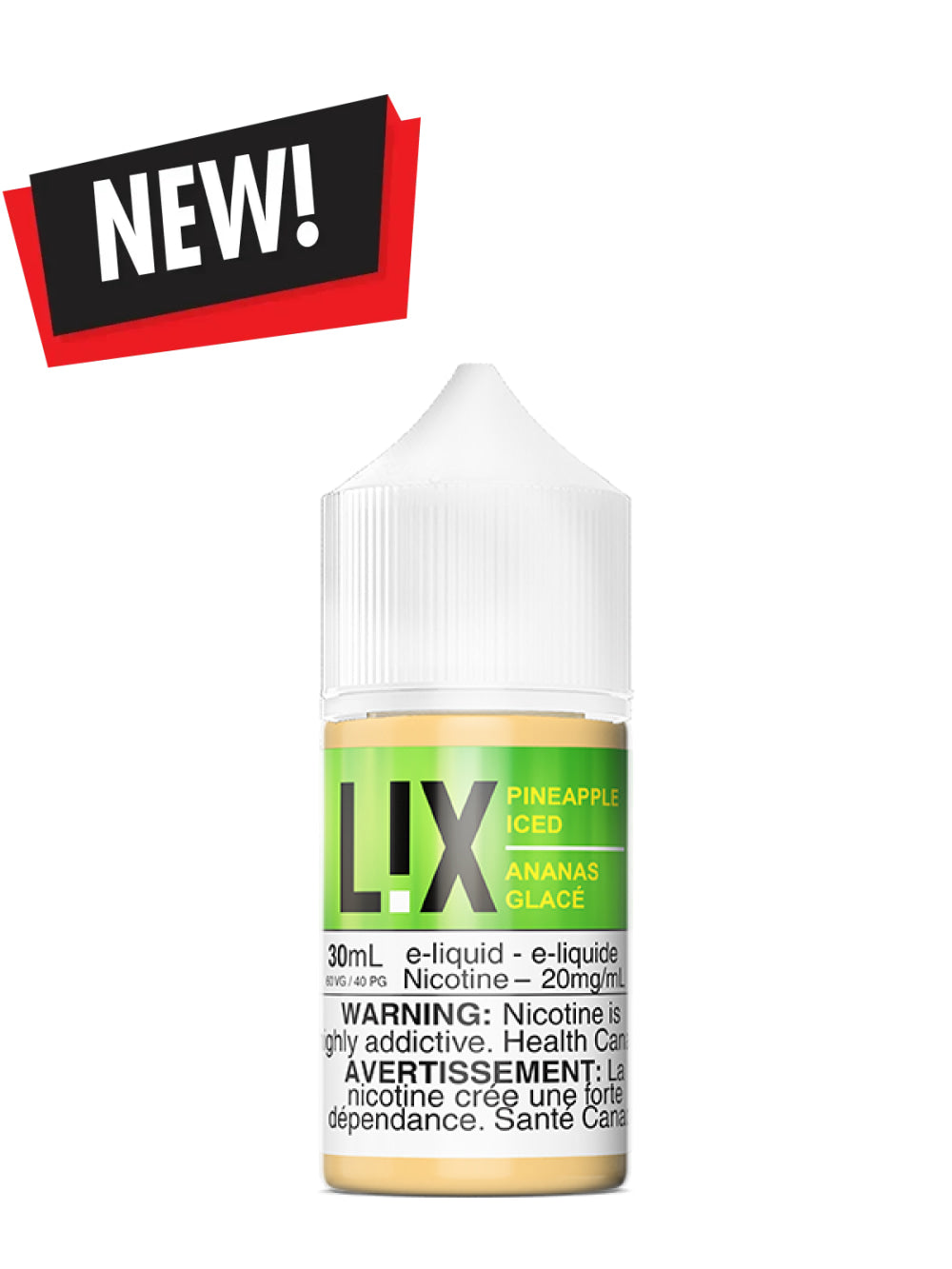 Pineapple Iced Salts 30ml by L!X - Rigs N Clouds Canada