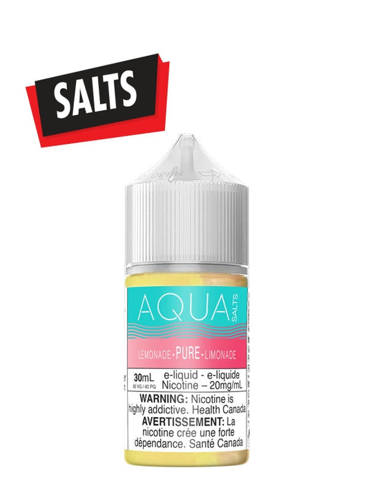 Pure Lemonade Salts 30ml by Aqua - Rigs N Clouds Canada