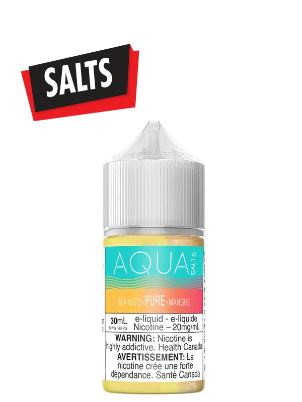 Pure Mango Salts 30ml by Aqua - Rigs N Clouds Canada