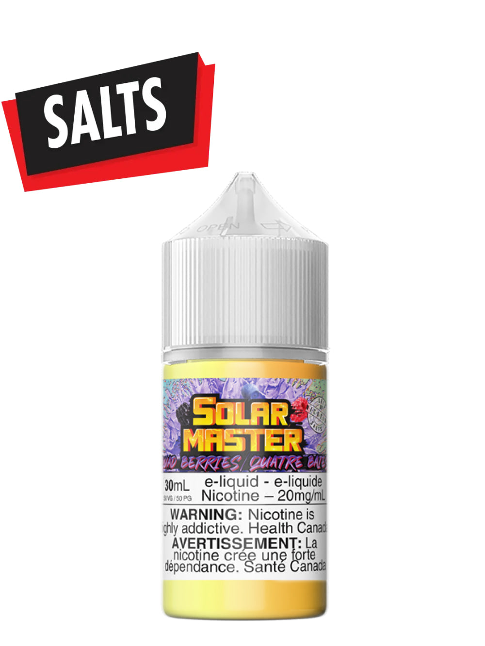 Quad Berries SALTS 30ml by Solar Master - Rigs N Clouds Canada