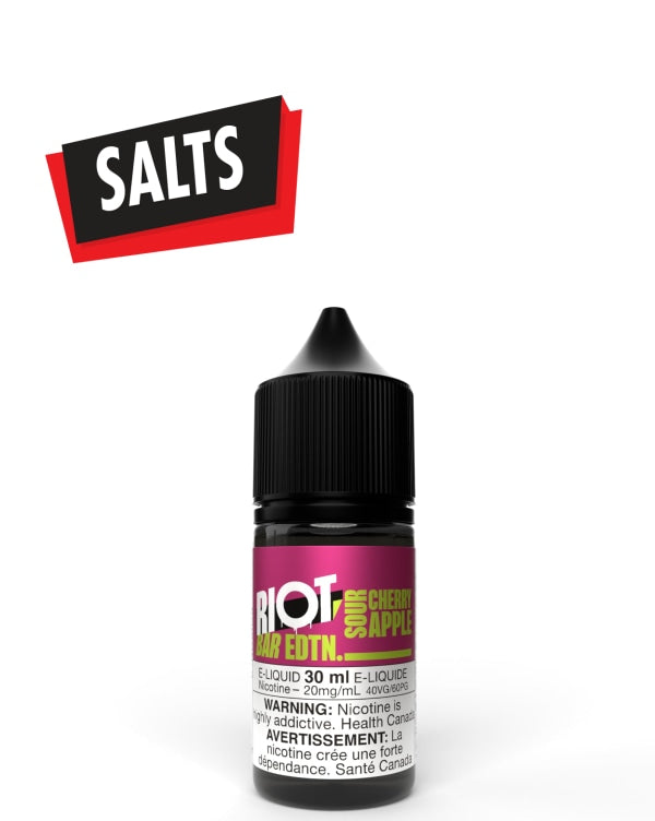 Sour Cherry Apple Salts 30ml by Riot Bar - Rigs N Clouds Canada