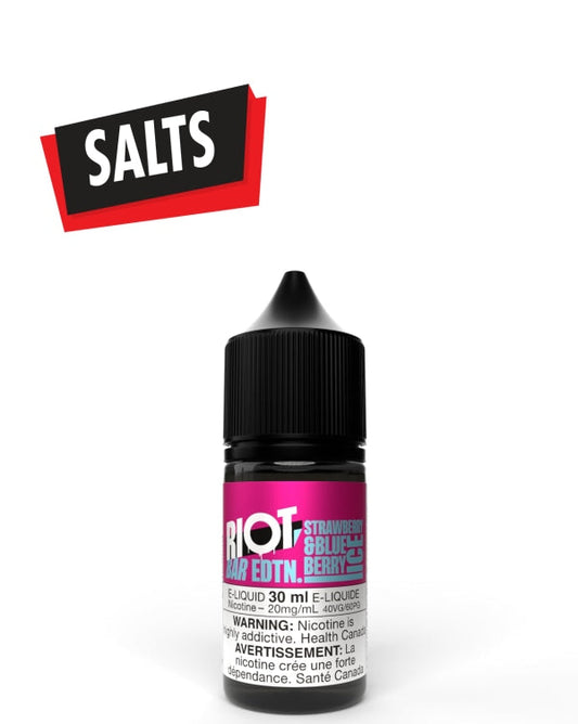 Strawberry & Blueberry Ice Salts 30ml by Riot Bar - Rigs N Clouds Canada