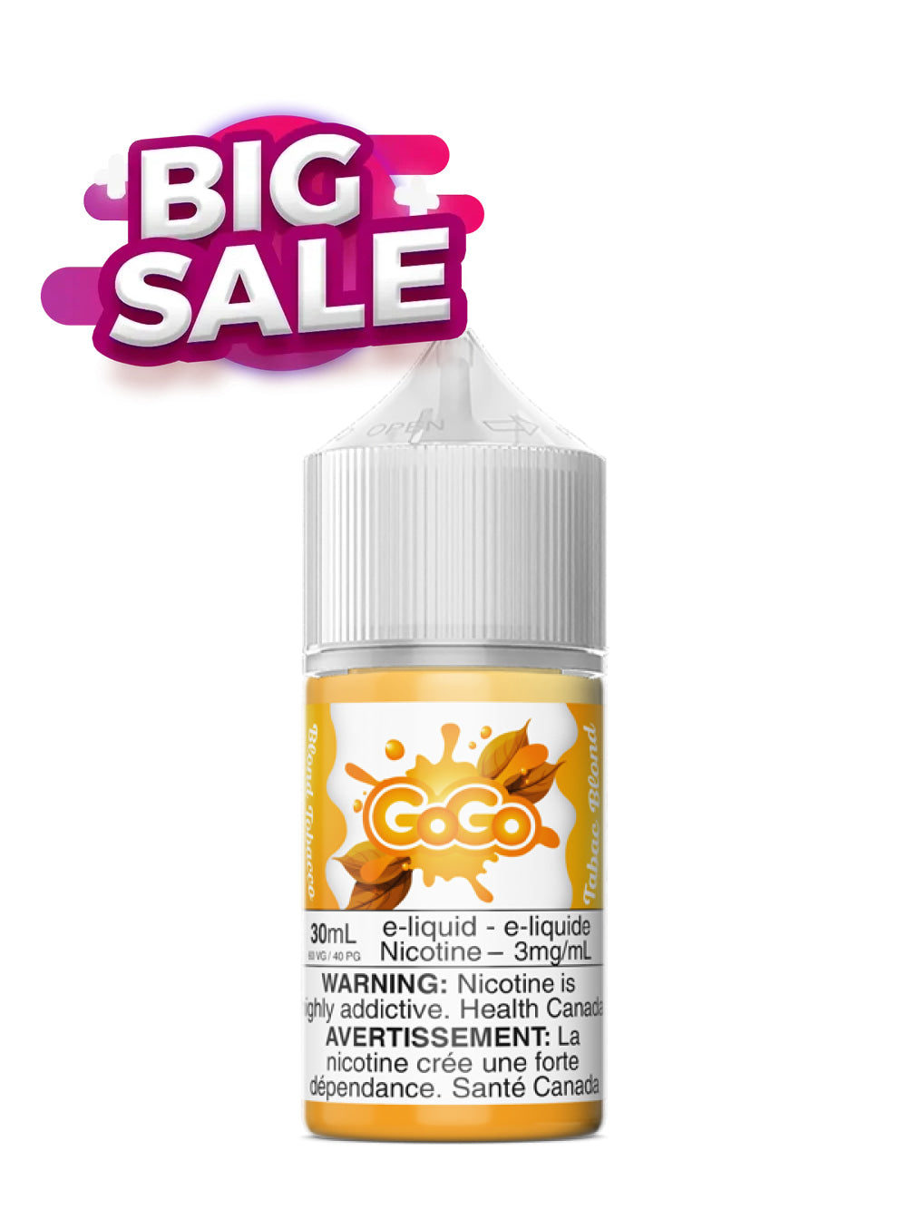 Tabac Blond 30ml by Gogo - Rigs N Clouds Canada