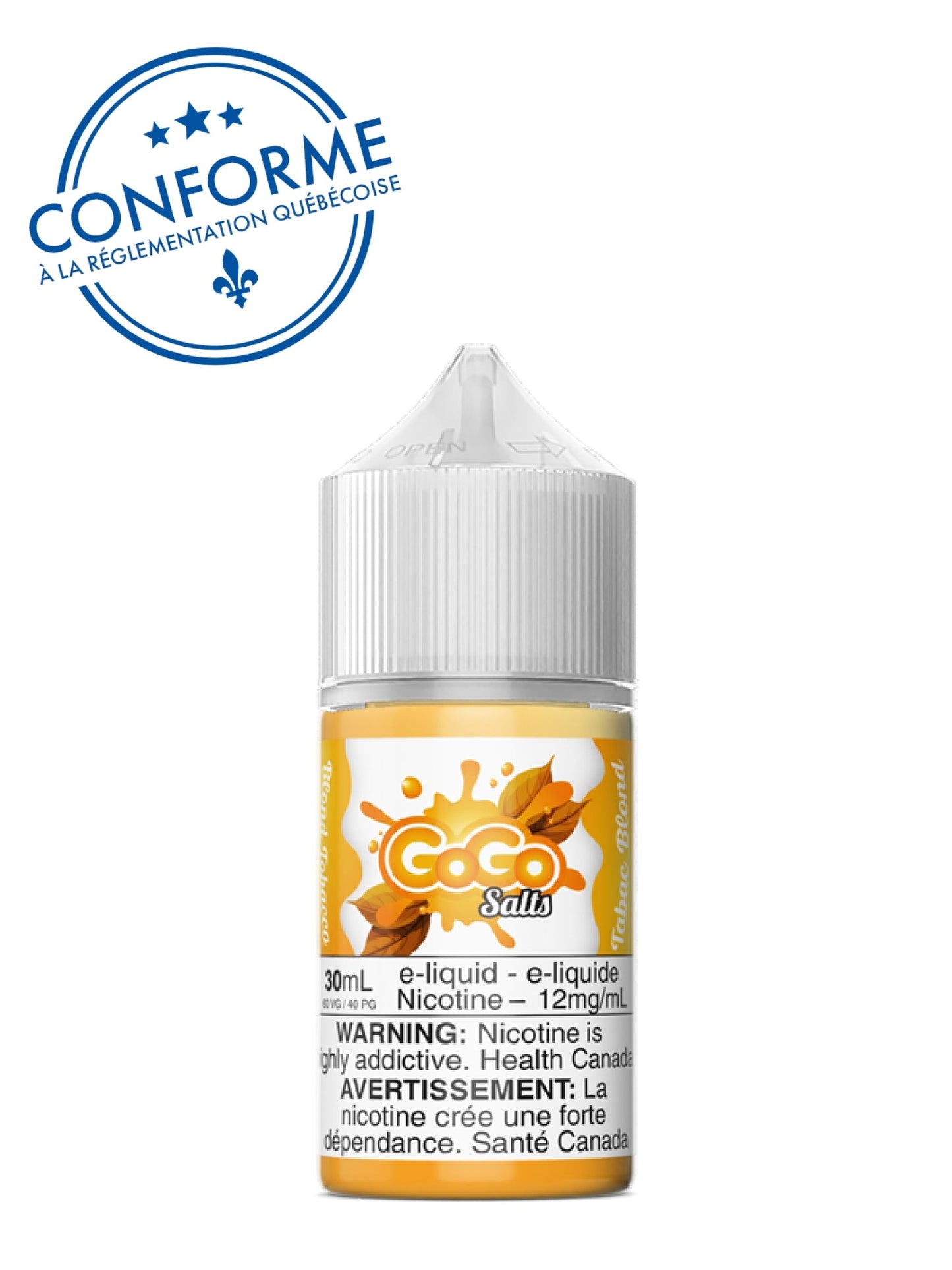 Tabac Blond Salts 30ml by Gogo - Rigs N Clouds Canada