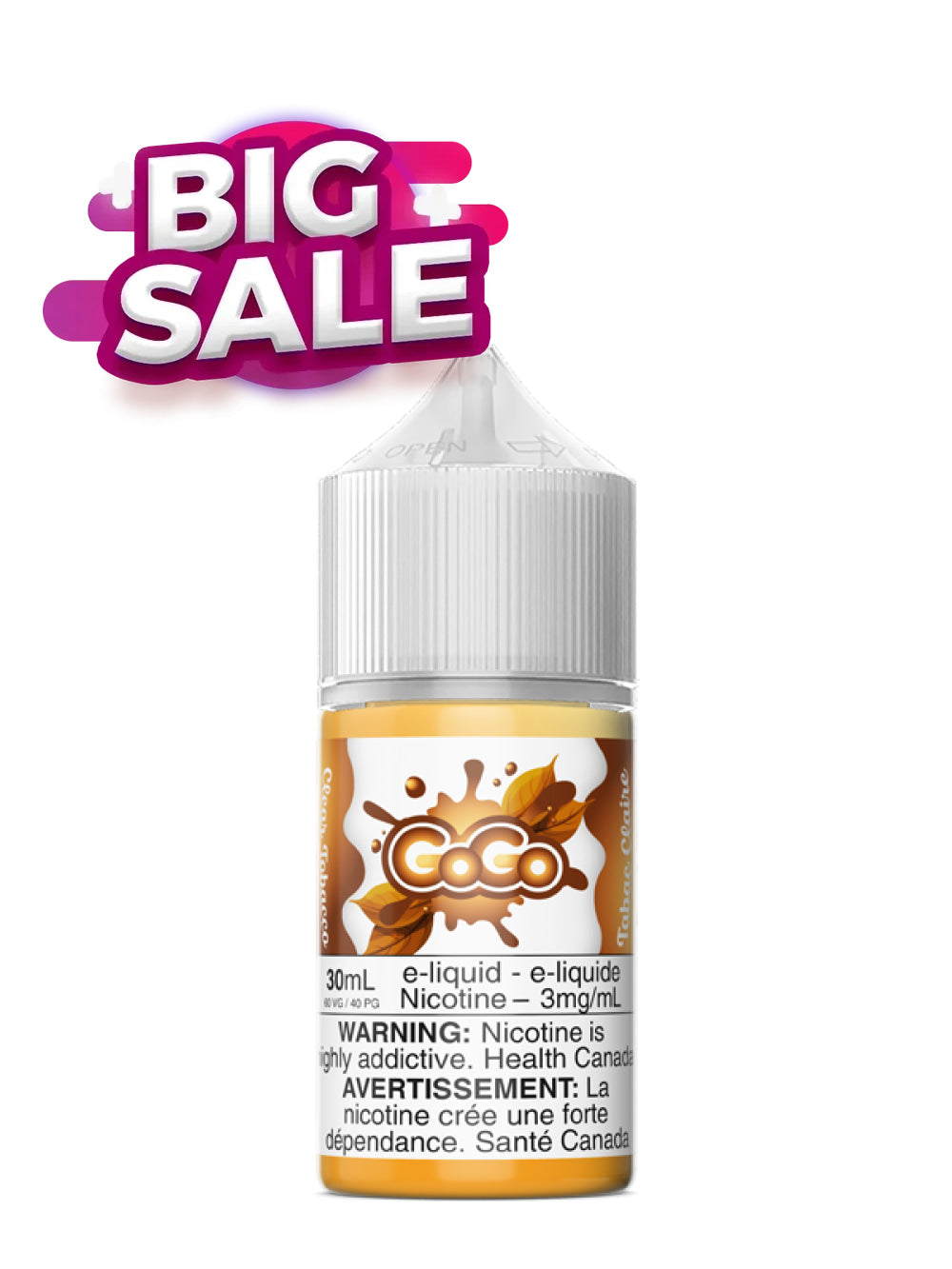 Tabac Clair 30ml by Gogo - Rigs N Clouds Canada