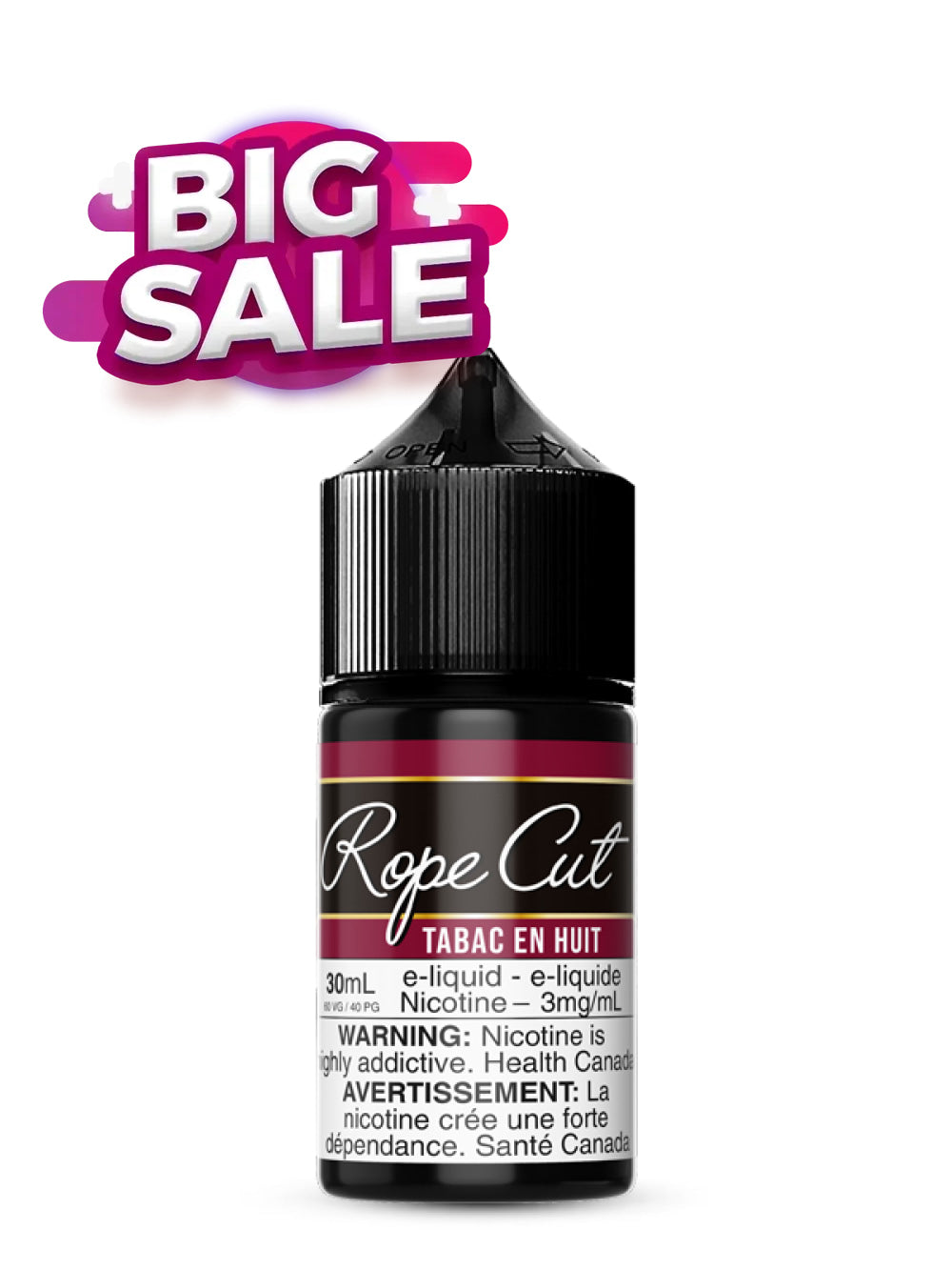 Tabac En Huit 30ml by Rope Cut - Rigs N Clouds Canada