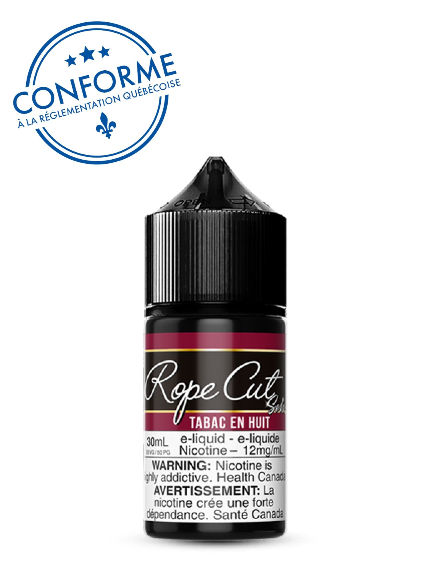 Tabac En Huit Salts 30ml by Rope Cut - Rigs N Clouds Canada