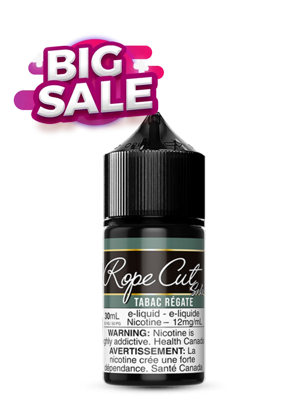 Tabac Regate Salts 30ml by Rope Cut - Rigs N Clouds Canada