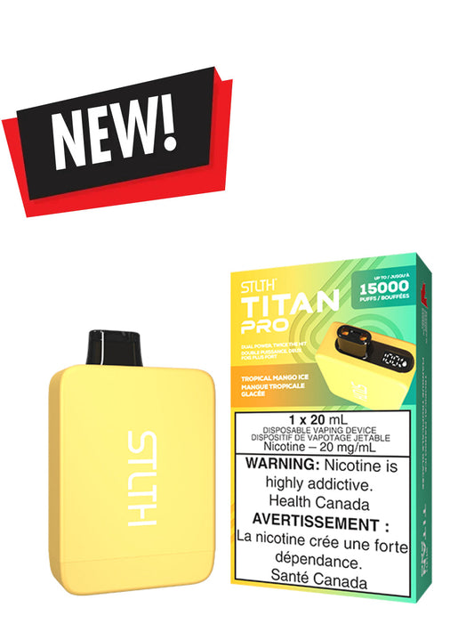 Tropical Mango Ice STLTH TITAN PRO Disposable (Carton of 5 Units) - Rigs N Clouds Canada