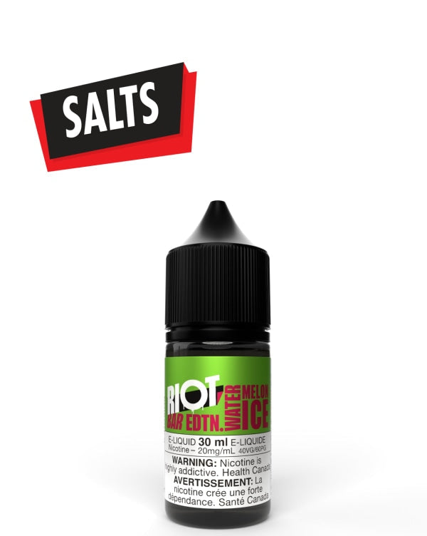 Watermelon Ice Salts 30ml by Riot Bar - Rigs N Clouds Canada