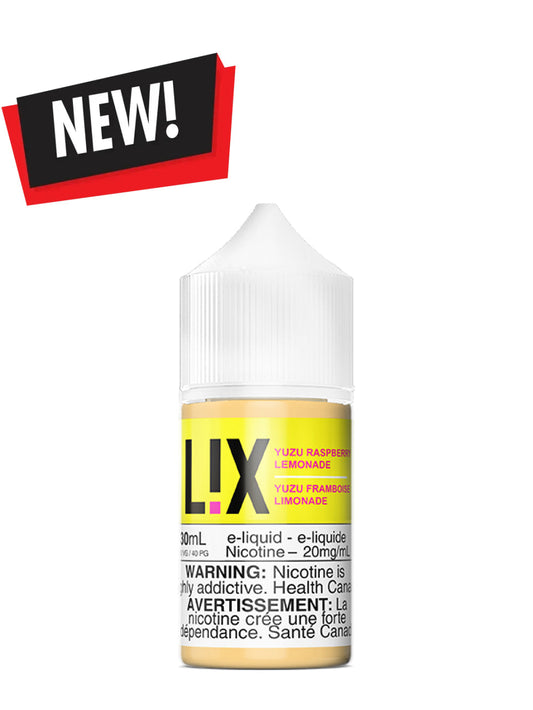 Yuzu Raspberry Lemonade Salts 30ml by L!X - Rigs N Clouds Canada